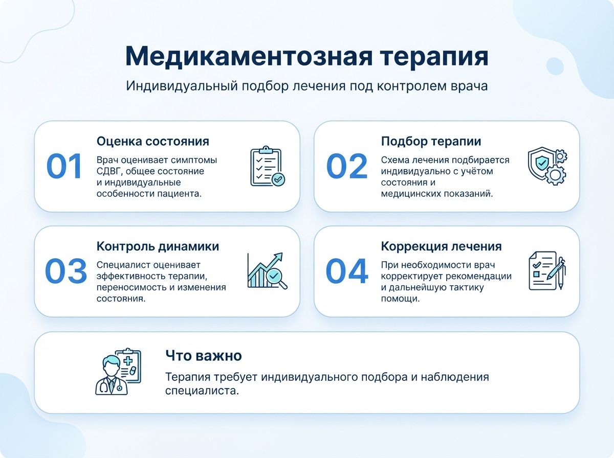 Лечение СДВГ в Рыльске у детей и взрослыхинфографика